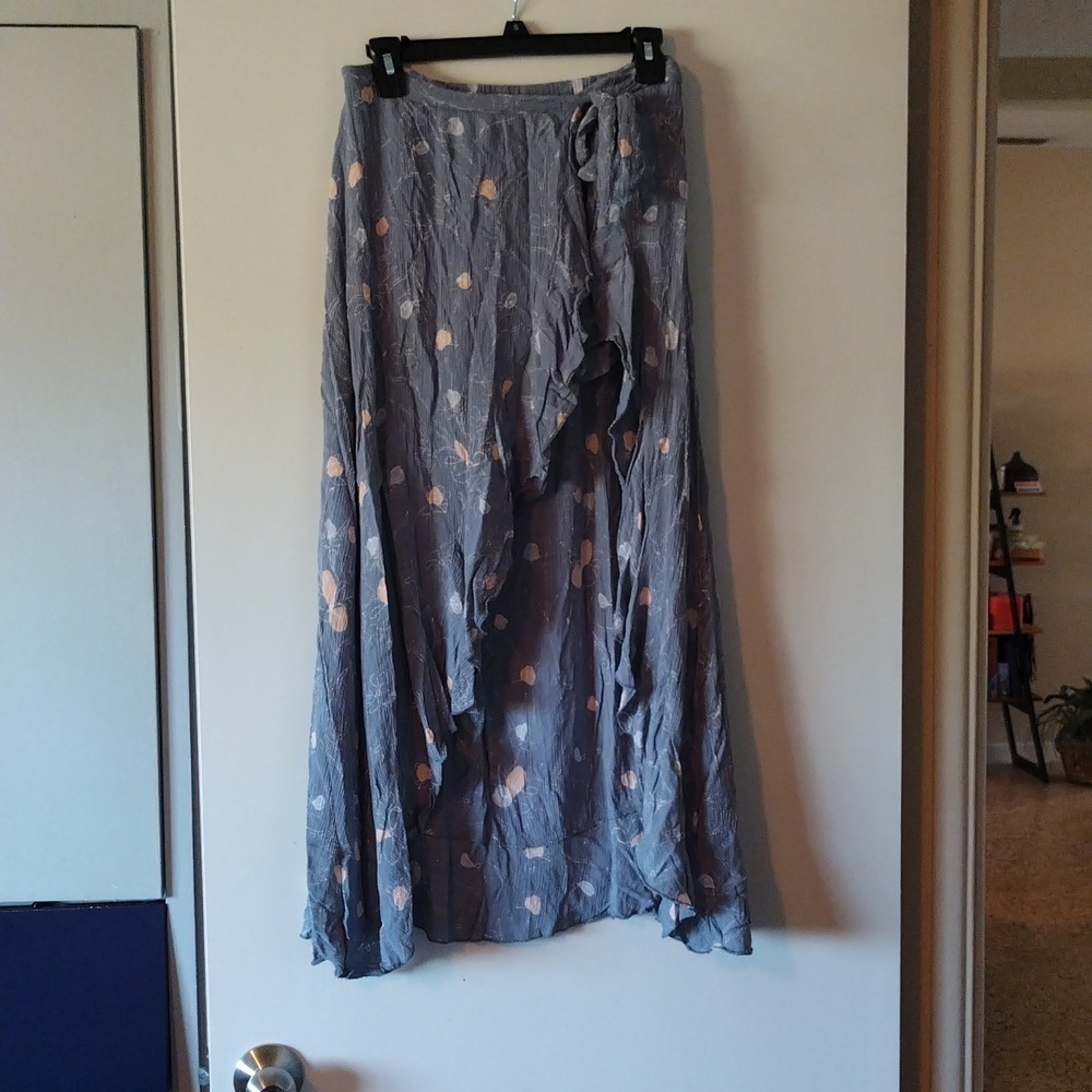 Floral Shorts With Skirt Overlay